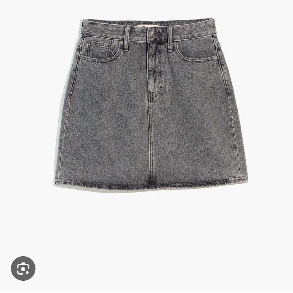 Classic Gray Denim Skirt NWT
